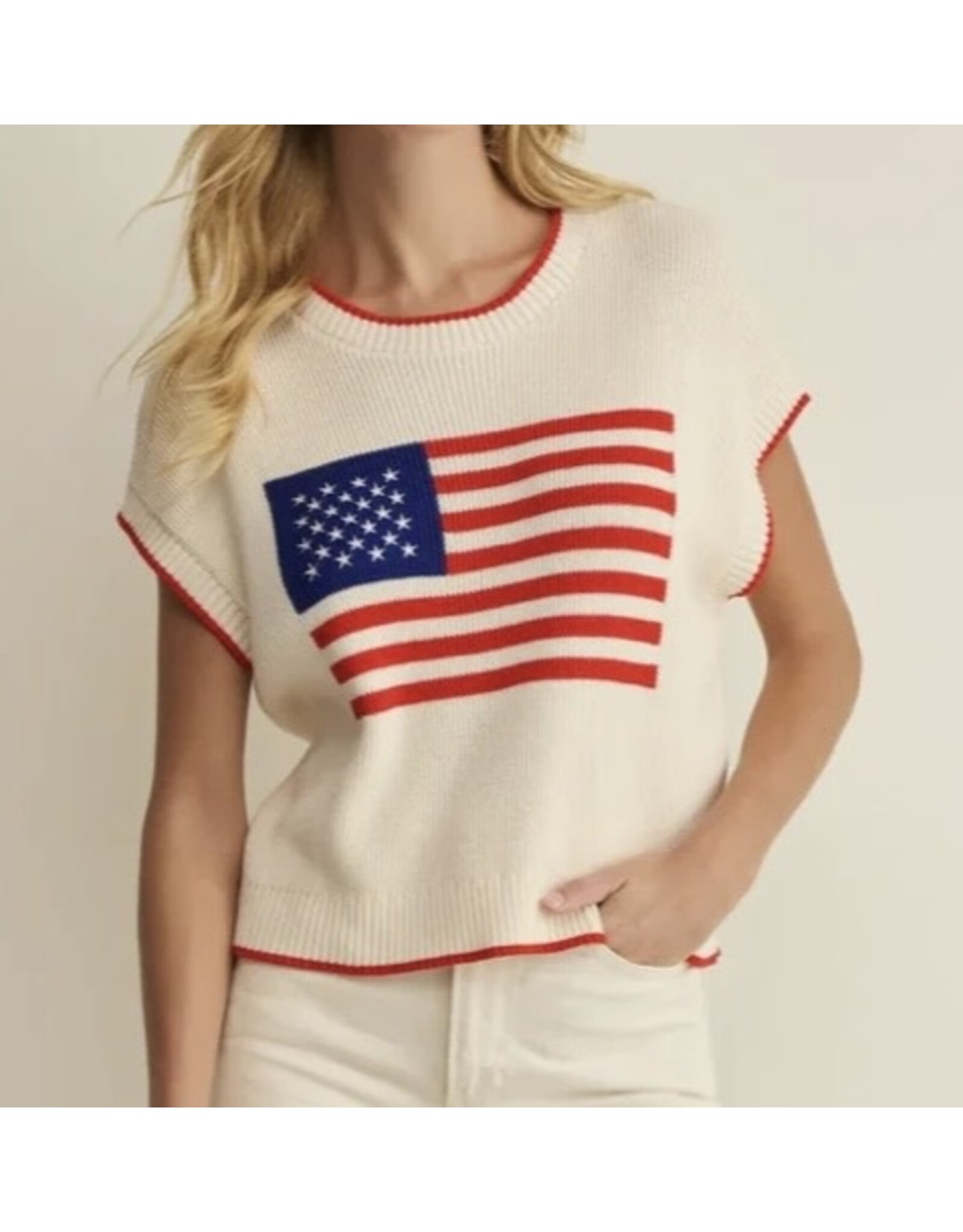 ZSupply ZSupply Sleeveless Patriot Sweater