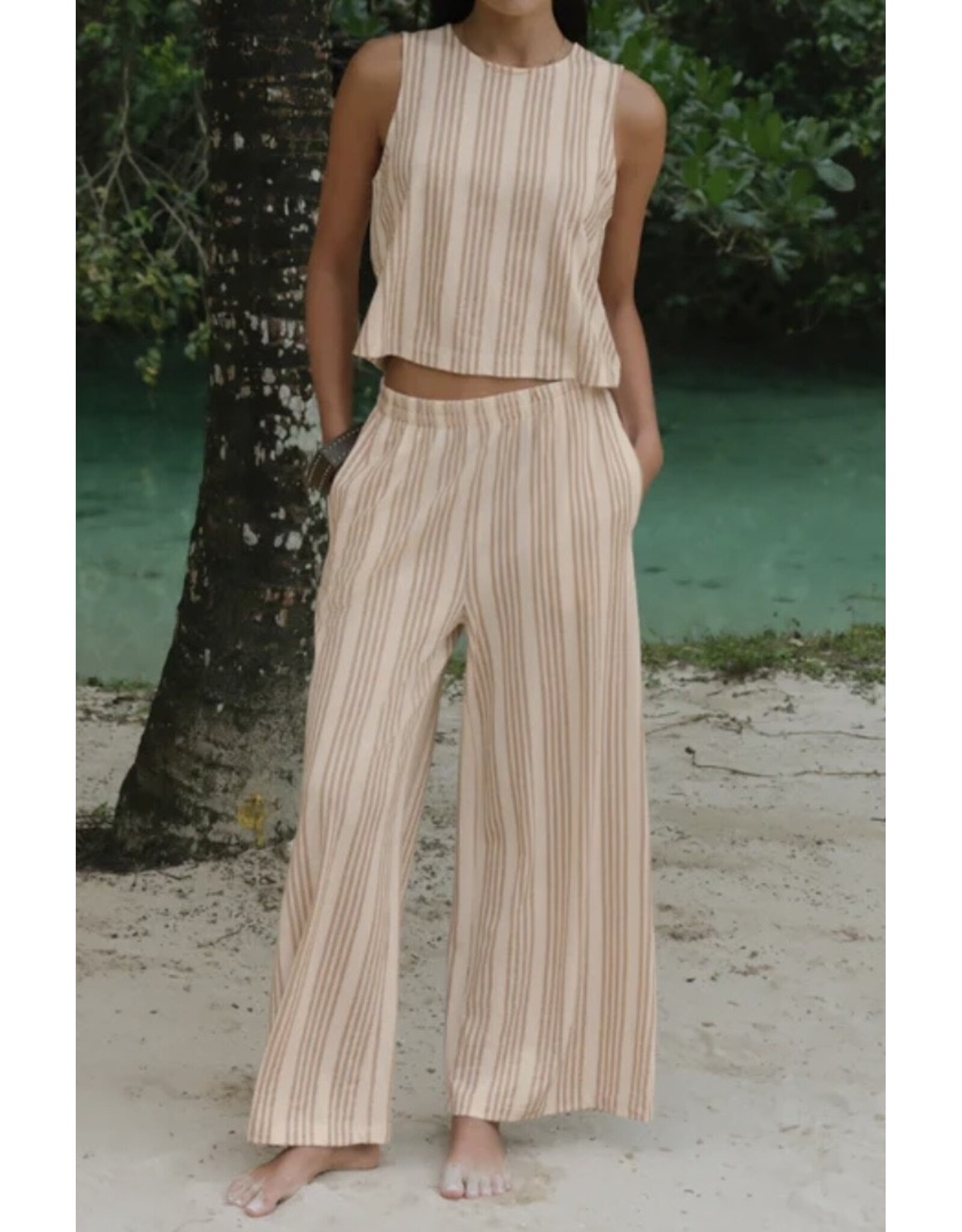 ZSupply Scout Knit Striped Pant Cloud