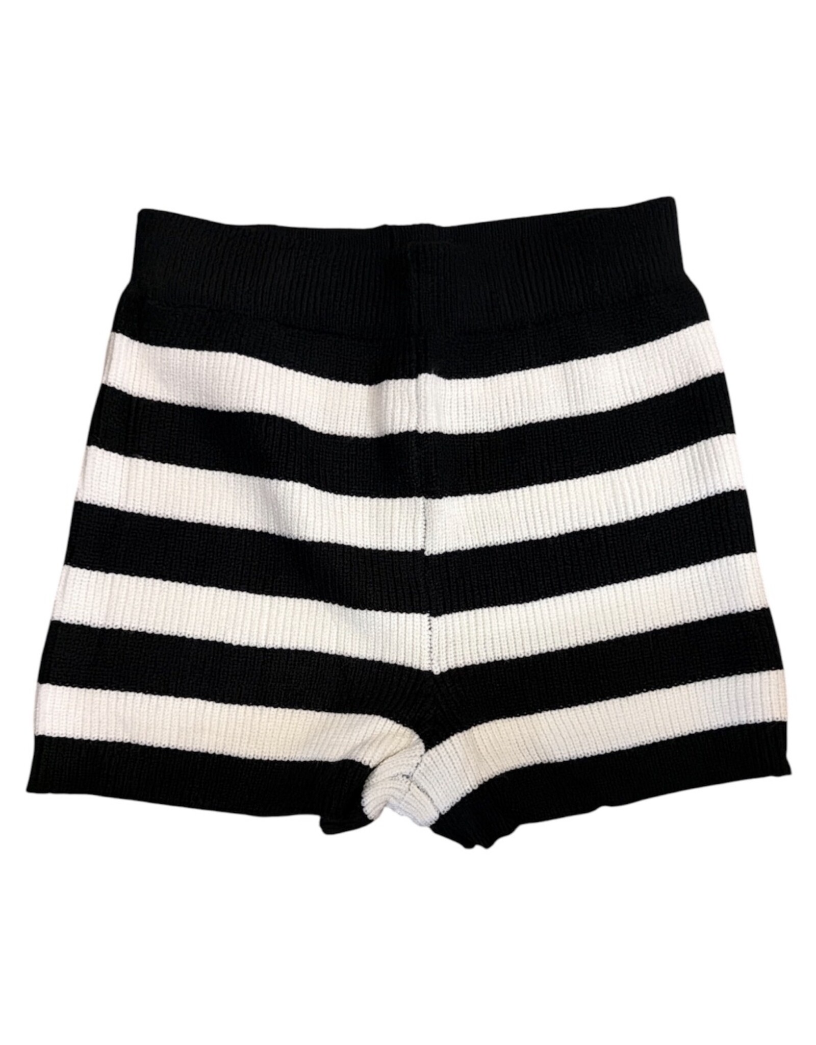 Stripe sweater shorts