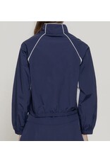 Navy/White Piping Zip-Up Jacket