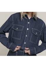 Denim Stripe Short Jacket