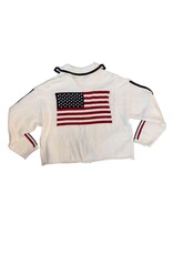 le lis USA Flag sweater jacket