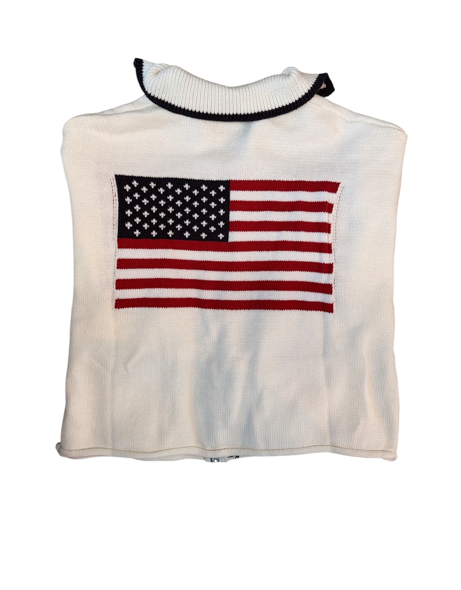 le lis USA Flag sweater jacket