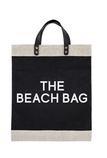The Beach Bag black jute tote