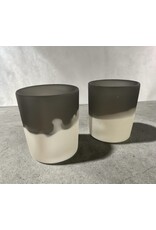 Resin Charcoal & White Glass