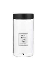 Santa Barbara Designs LOVE WHAT YOU EAT pantry glass canister