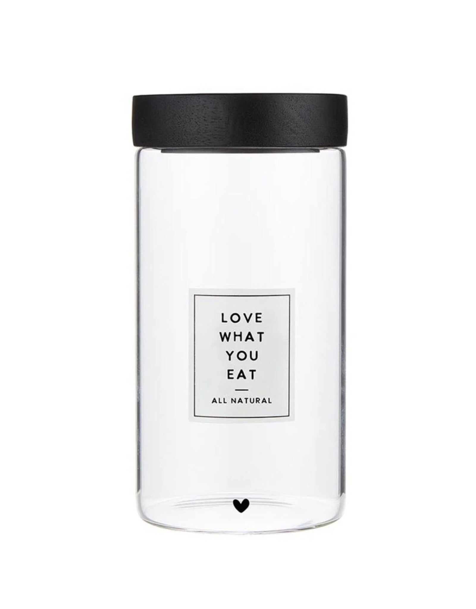 Santa Barbara Designs LOVE WHAT YOU EAT pantry glass canister