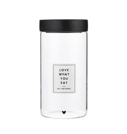Santa Barbara Designs LOVE WHAT YOU EAT pantry glass canister