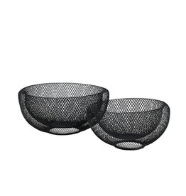 Santa Barbara Designs Black metal mesh bowl