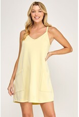 Buttery soft techno romper dress