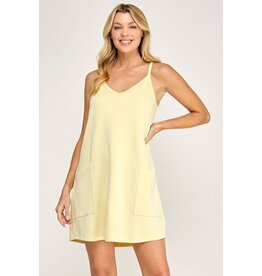Buttery soft techno romper dress