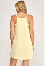 Buttery soft techno romper dress
