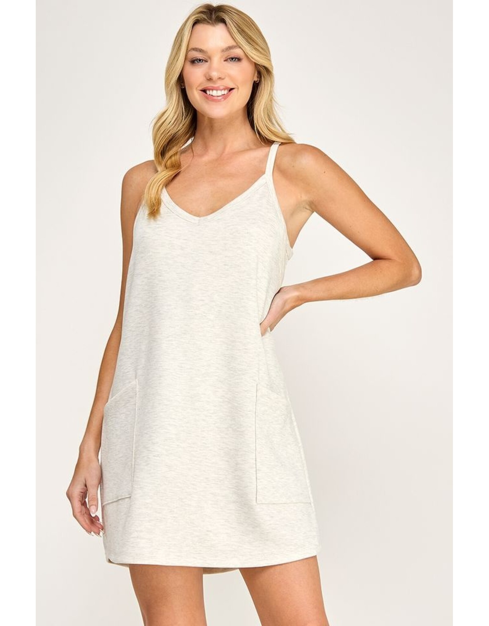 Buttery soft techno romper dress