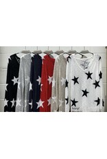 miracle Lightweight stars v neck sweater