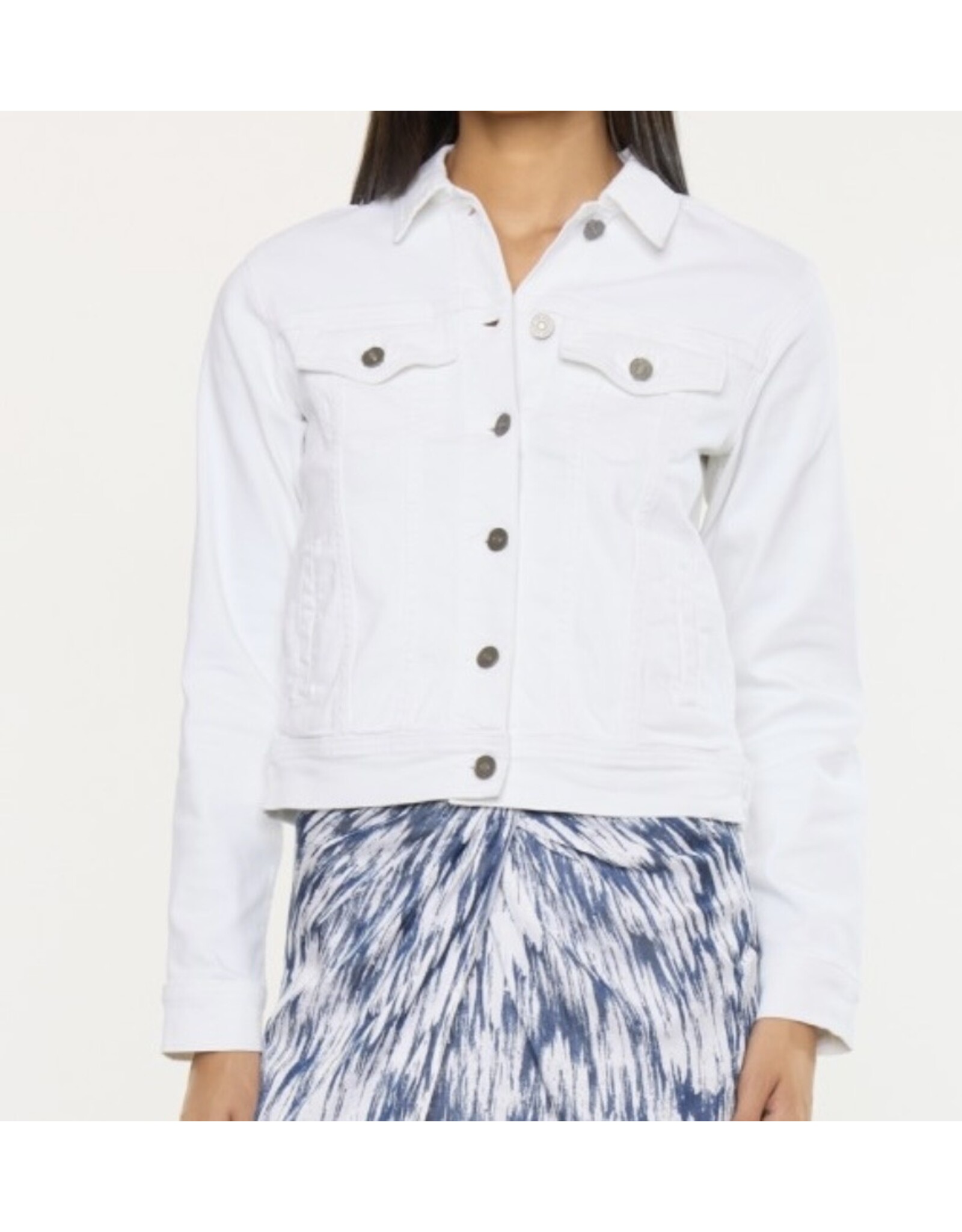 Kancan white denim jacket