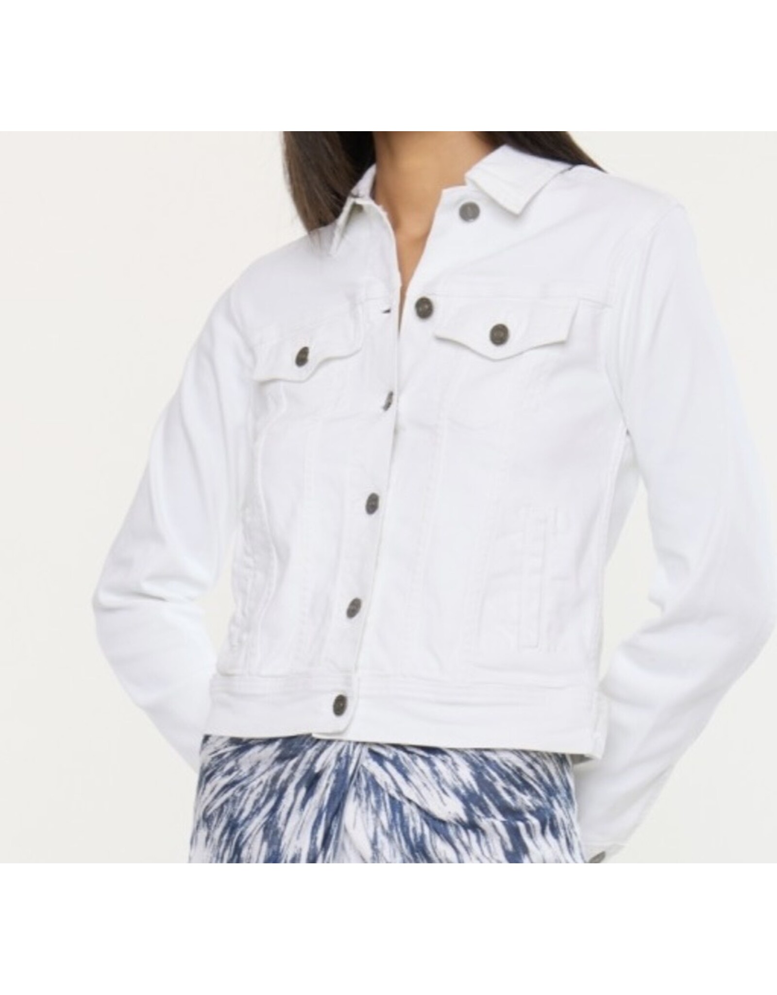 Kancan white denim jacket