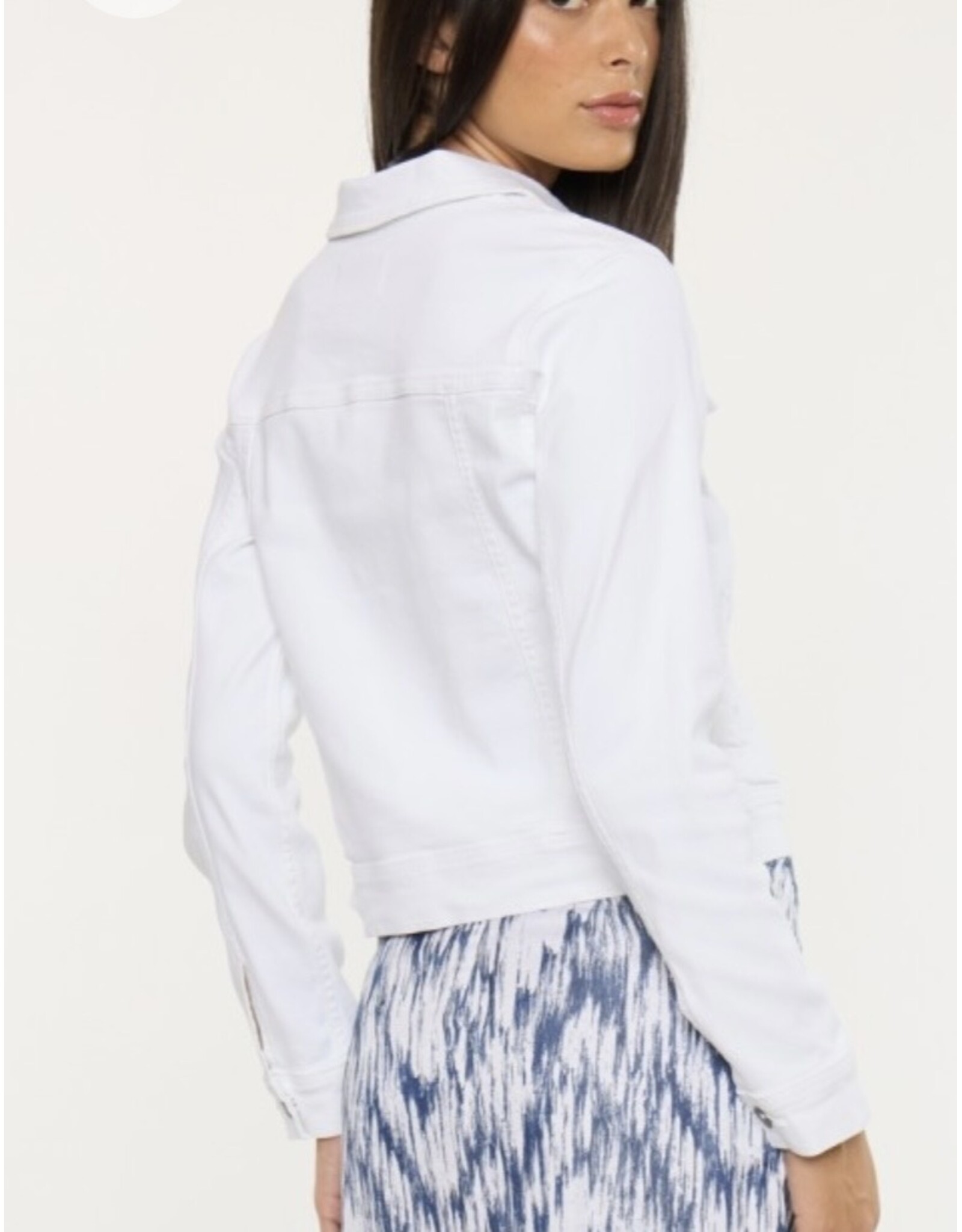 Kancan white denim jacket