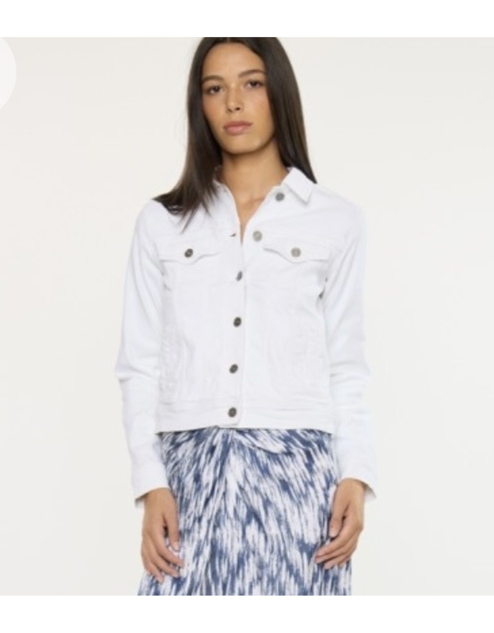 Kancan white denim jacket