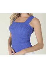 Lace textured square tank