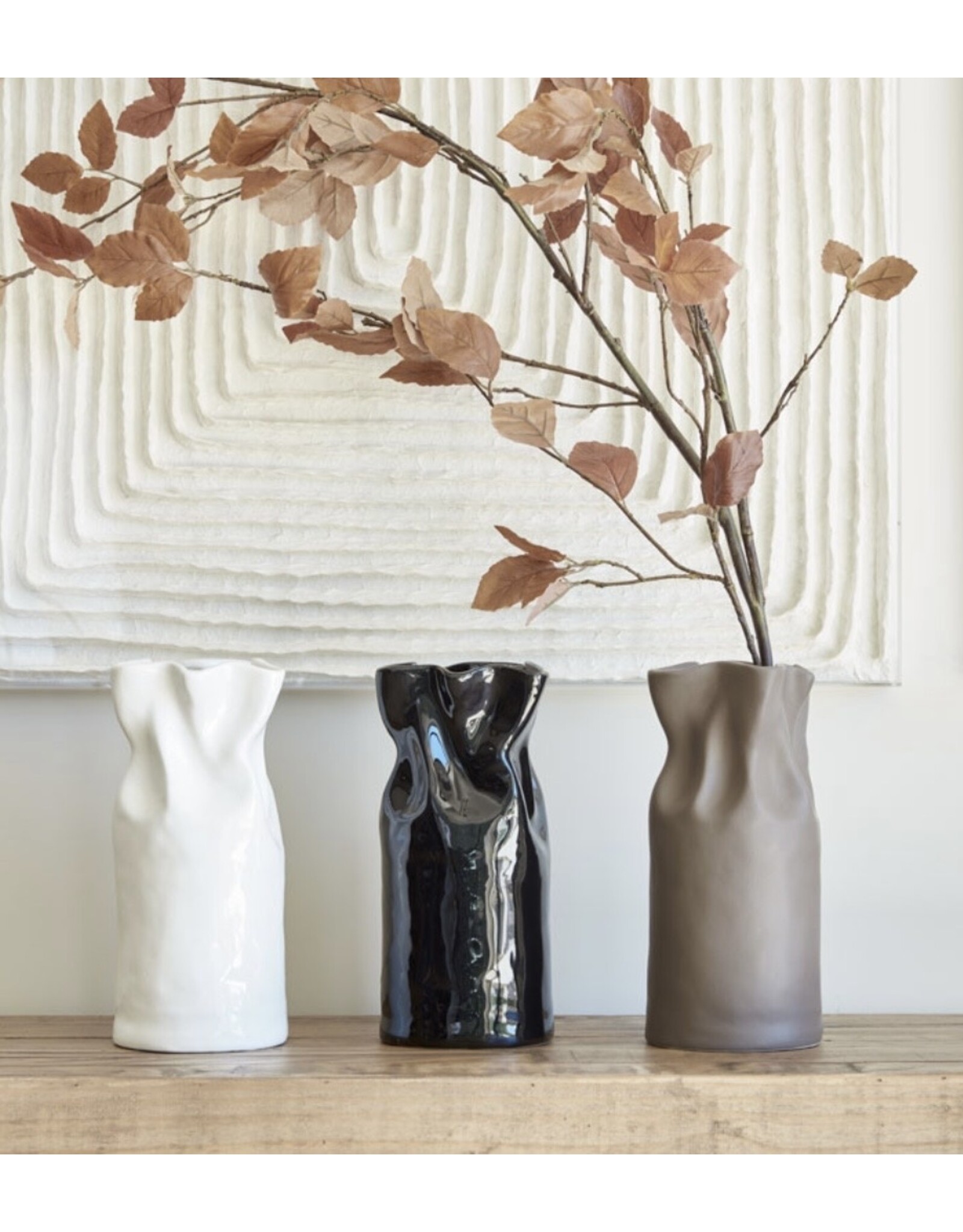 Santa Barbara Designs Glossy Cinched Vase