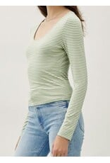 Ultra Soft Striped L/S Top
