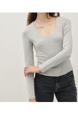Ultra Soft Striped L/S Top
