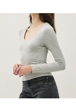 Ultra Soft Striped L/S Top