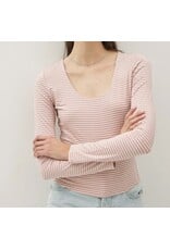 Ultra Soft Striped L/S Top