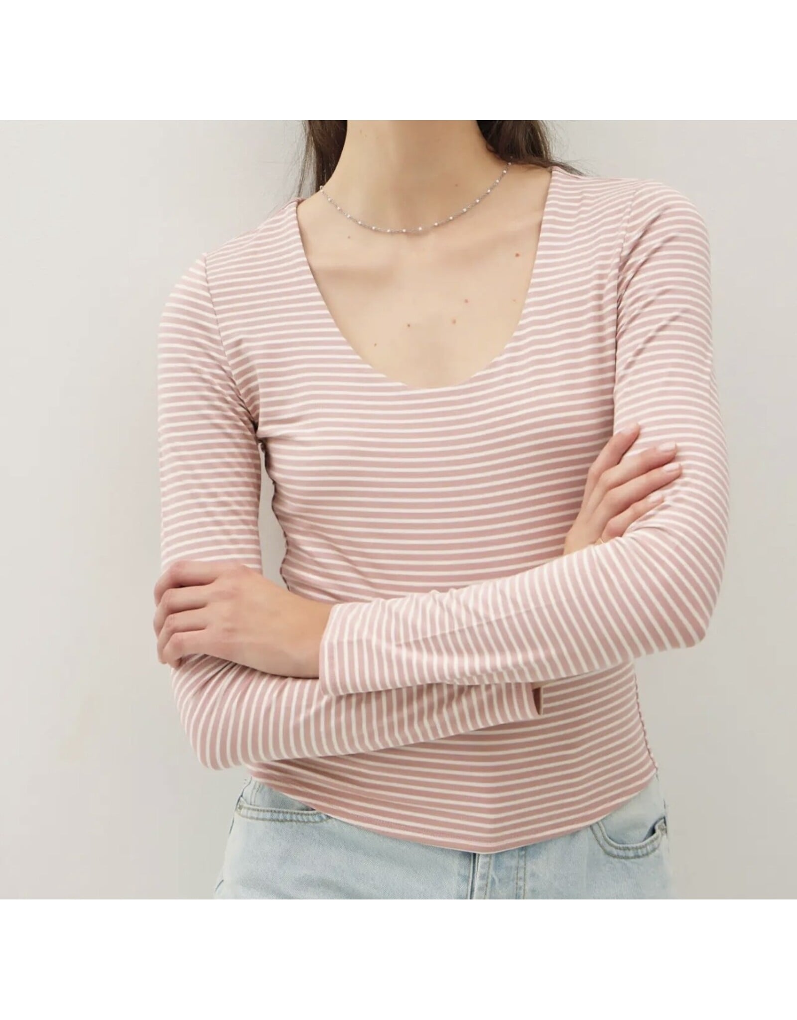 Ultra Soft Striped L/S Top