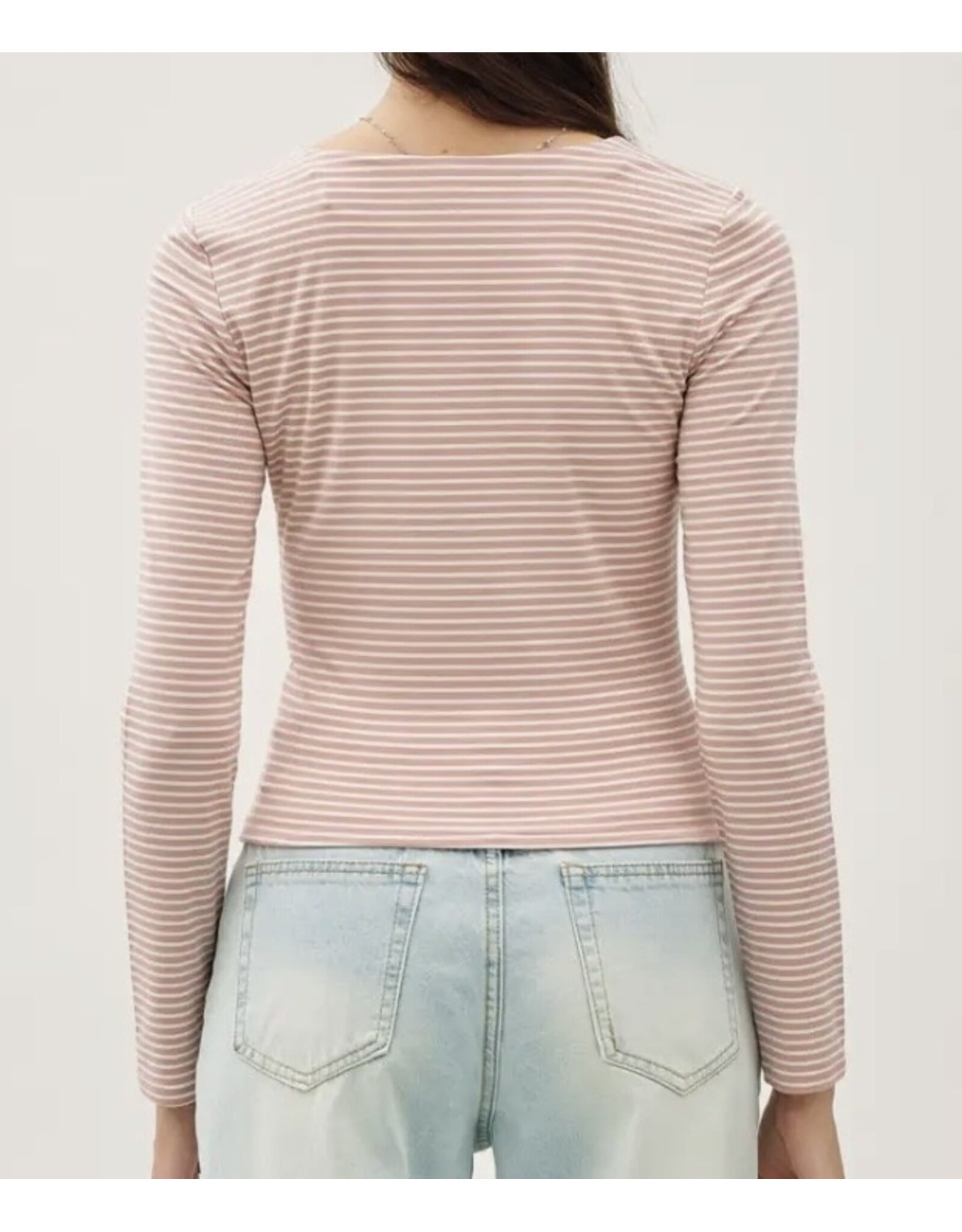 Ultra Soft Striped L/S Top