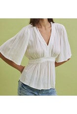 Kimono Sleeve Empire Waist Blouse