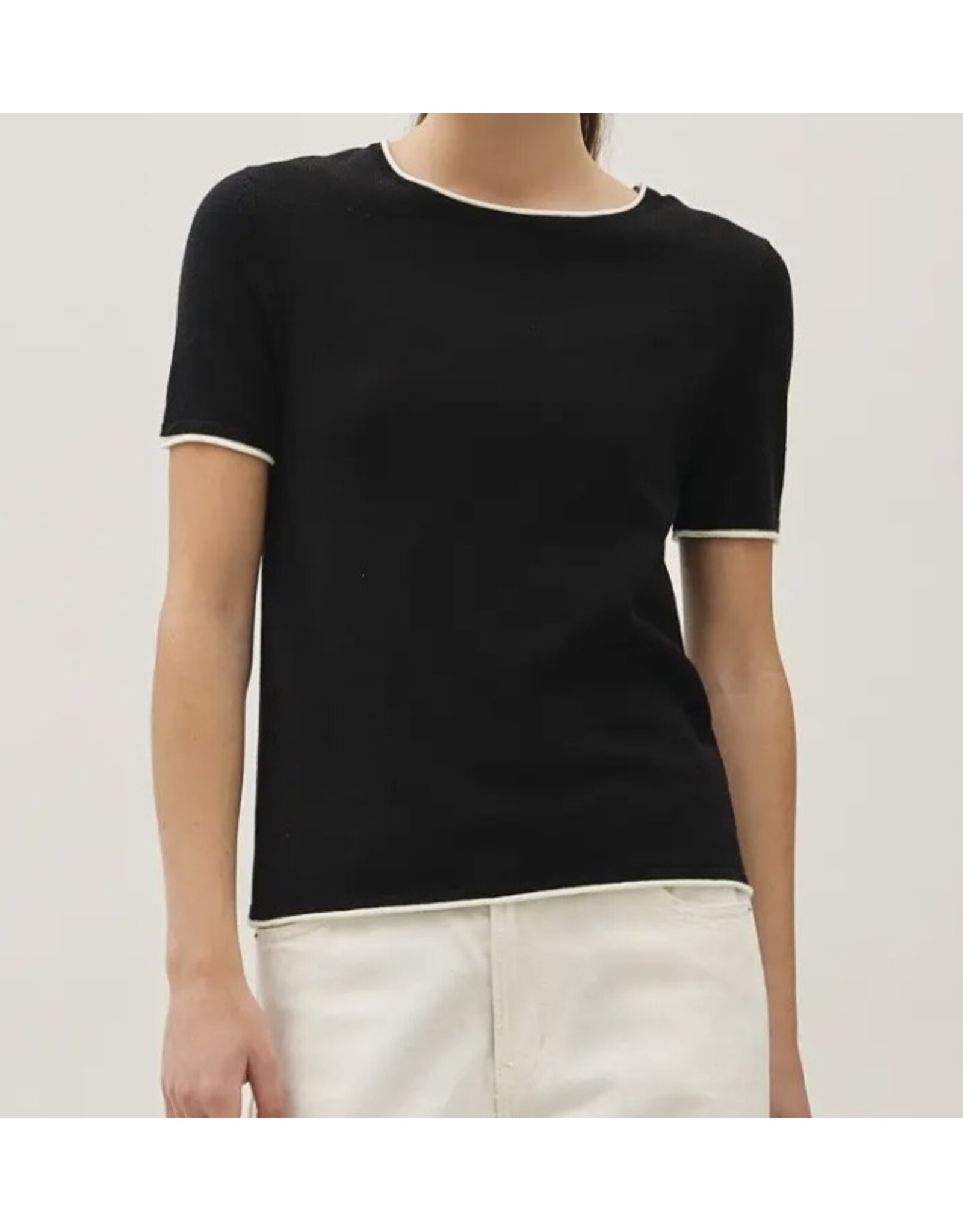 Layered Look S/S Sweater