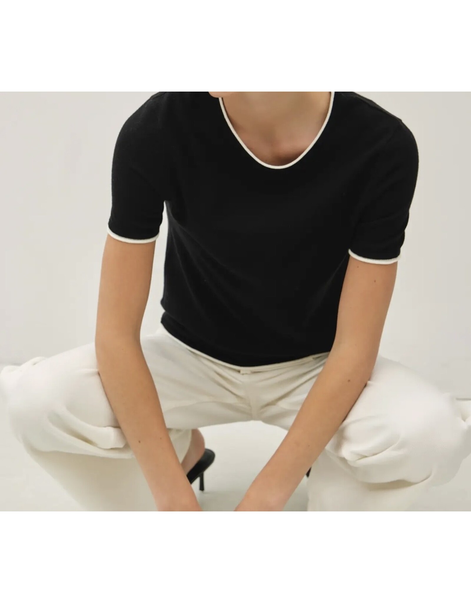 Layered Look S/S Sweater