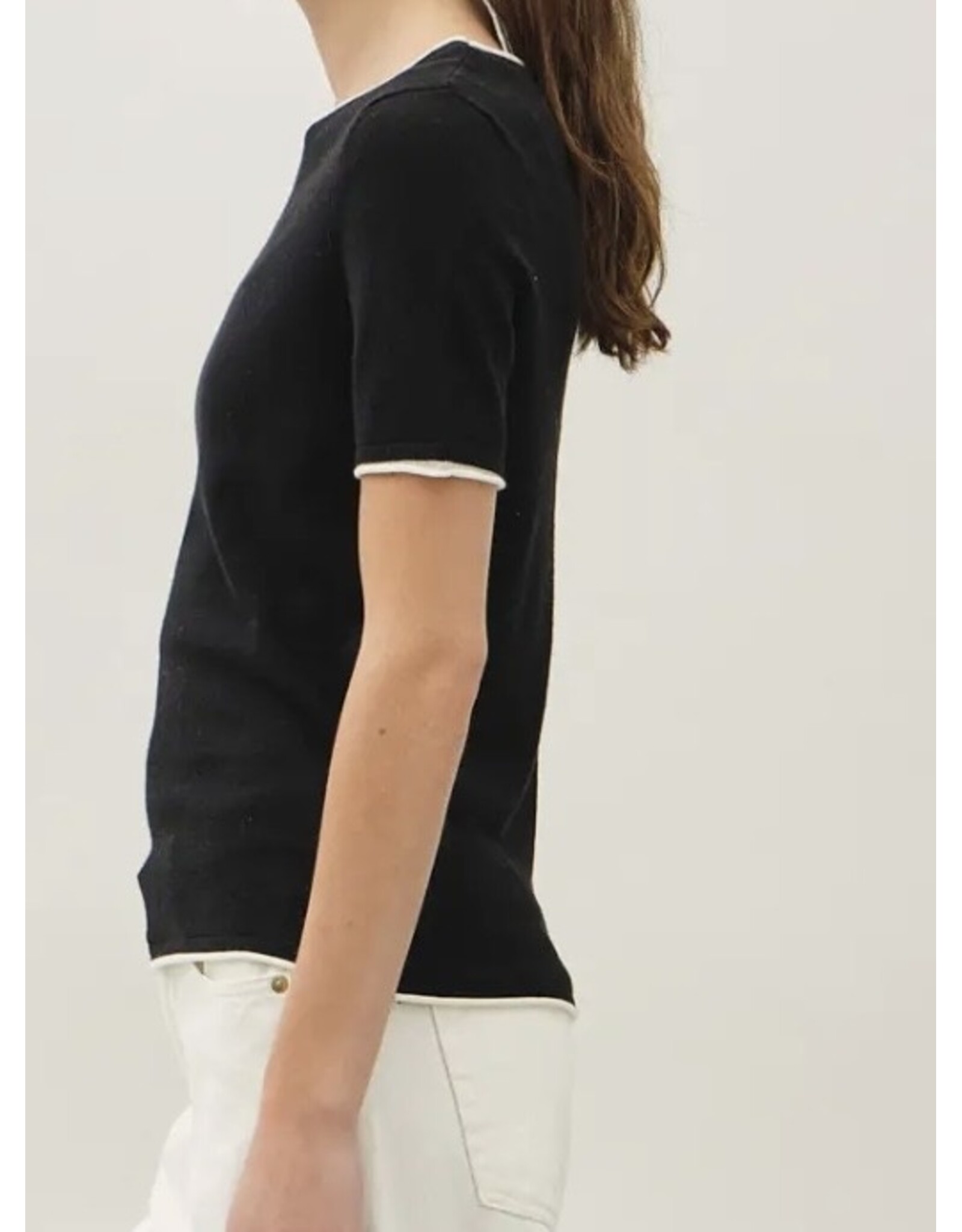 Layered Look S/S Sweater