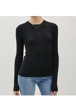 Black Patterned Knit Sweater