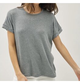 Lightweight Modal Basic Flowy Gray Tee