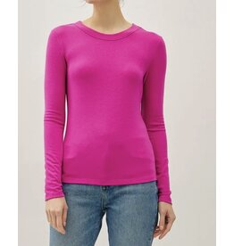 Round Neck Long Sleeve Knit Top