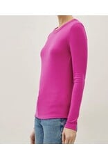 Round Neck Long Sleeve Knit Top