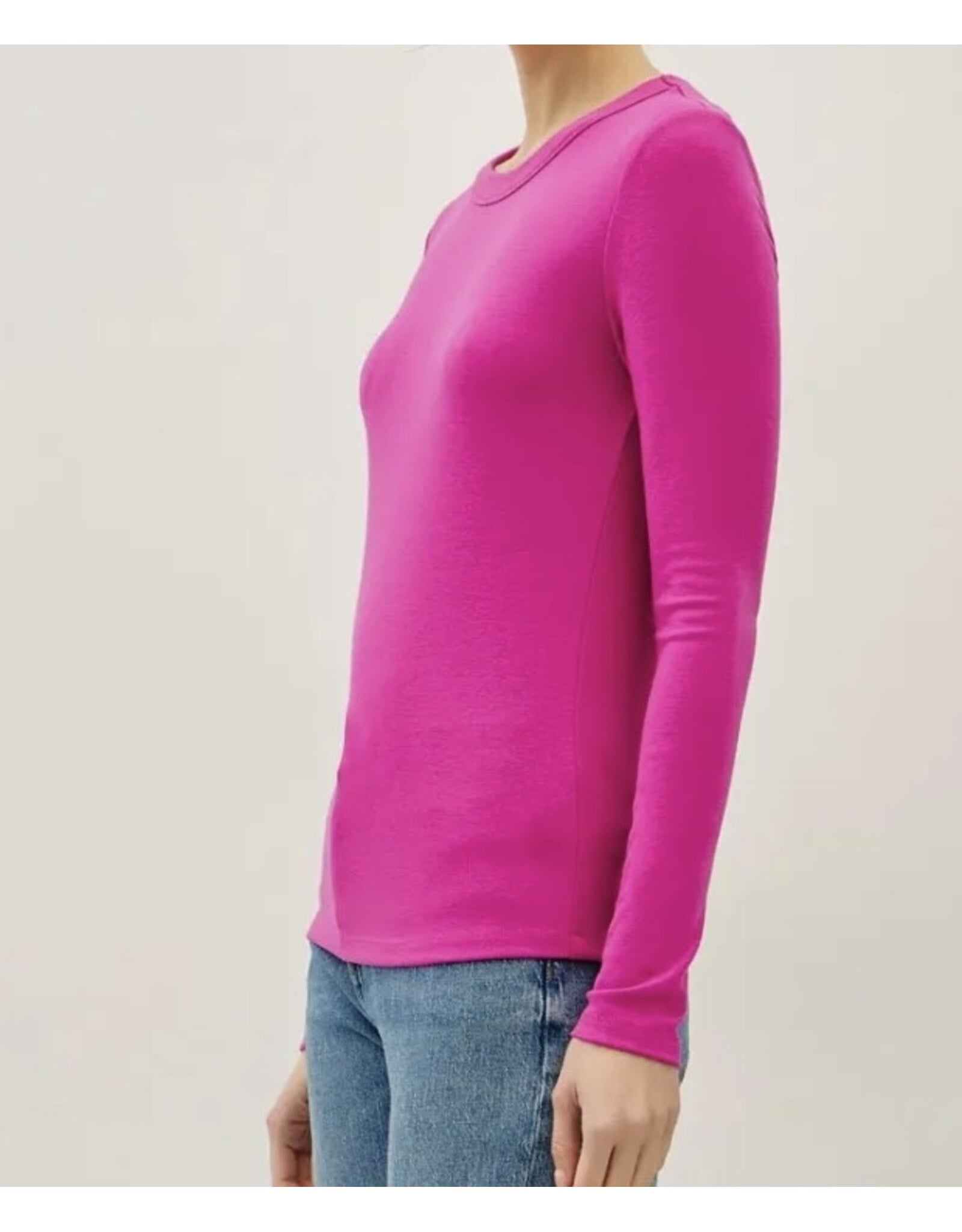 Round Neck Long Sleeve Knit Top