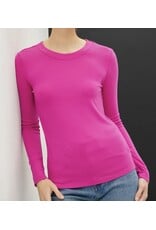 Round Neck Long Sleeve Knit Top