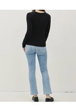 Round Neck Long Sleeve Knit Top