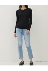 Round Neck Long Sleeve Knit Top