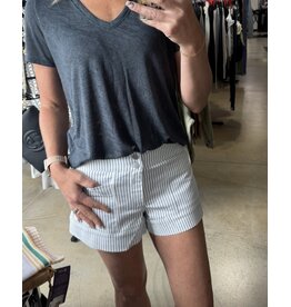 Mid Rise Stripe Shorts