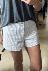 Mid Rise Stripe Shorts