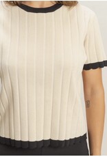 Ribbed Crew Neck Sweater