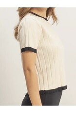 Ribbed Crew Neck Sweater