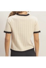 Ribbed Crew Neck Sweater