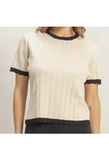Ribbed Crew Neck Sweater