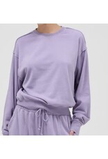 Raw Edge Detail Burnout Sweatshirt
