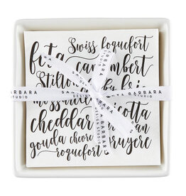 Santa Barbara Designs Ceramic Napkin Tray - Cheese